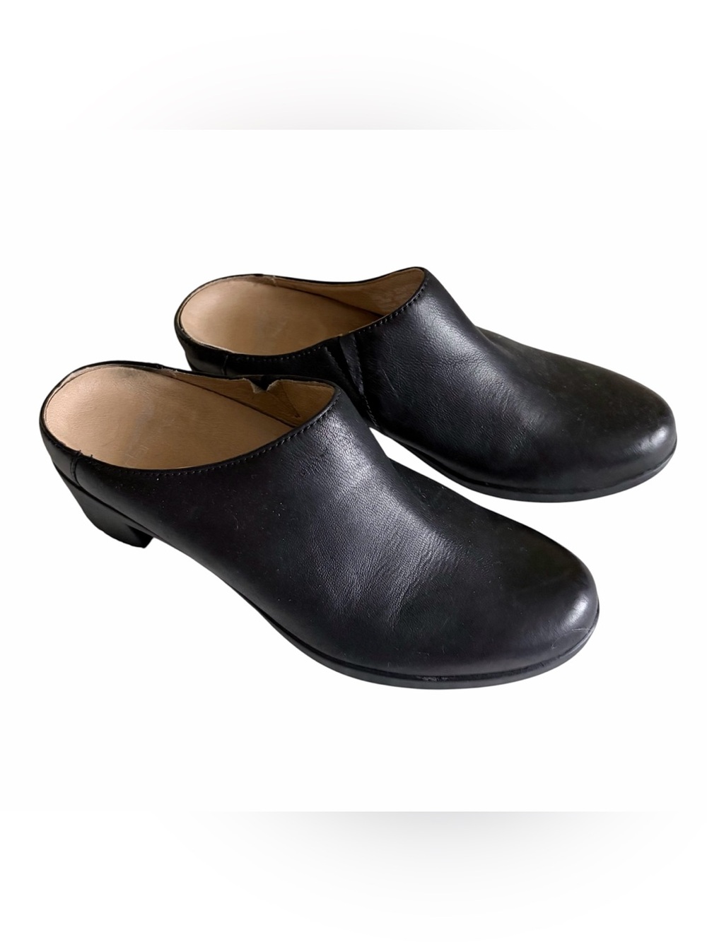 Dansko Women's Black Leather Slip-On Mule Shoes Sz 38
